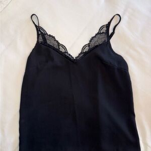Black Lace Trim Camisole